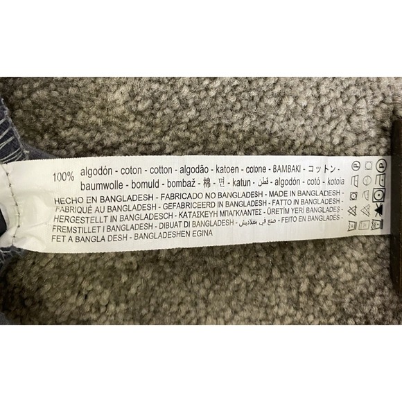 Bershka Low Rise Womens Cargo Pants Charcoal with White Stiching XS - Picture 6 of 6